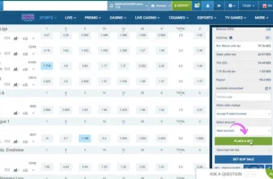 How To Place a Bet on 1xBet step 3